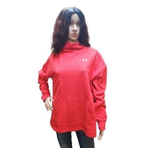 Under Armour Cold Gear Hi Neck Red Pullover